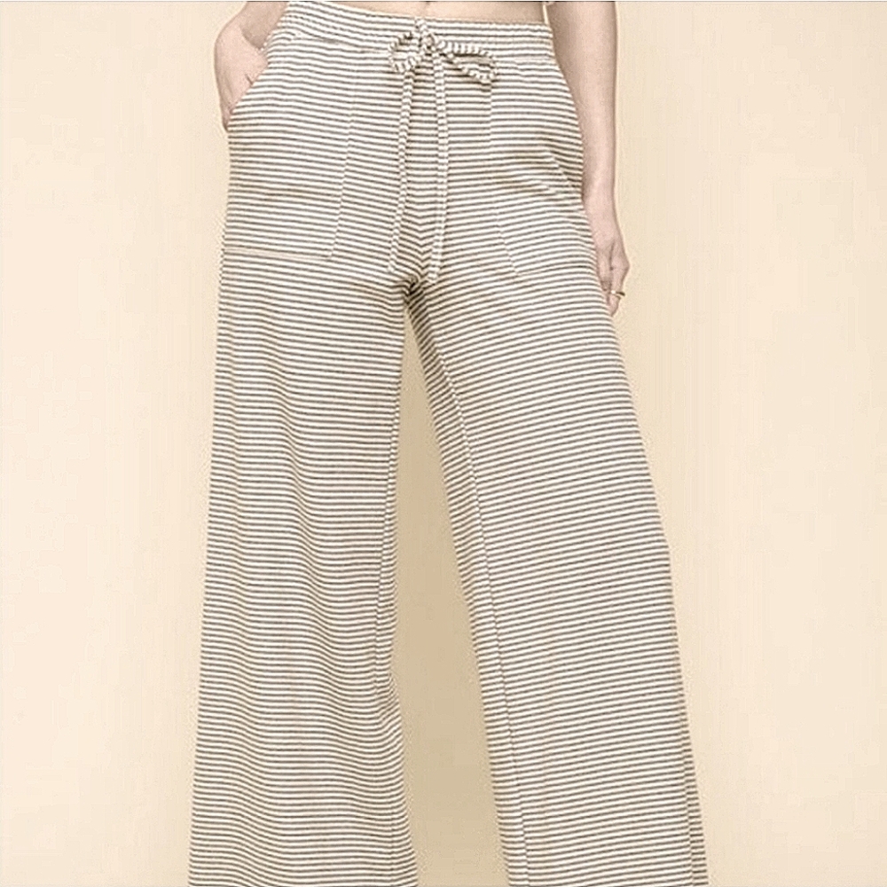 hem & thread wide leg lounge pants Size M